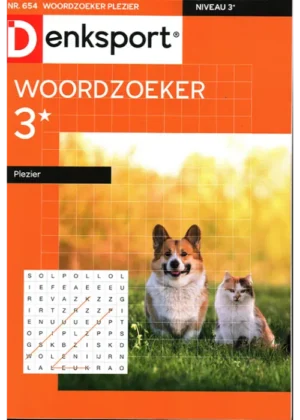 Denksport Woordzoeker Plezier - 654 2025