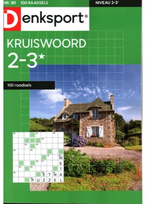 Denksport Kruiswoord 100 Raadsels - 181 2025