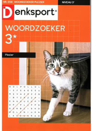Denksport Woordzoeker Plezier - 658 2025