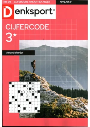 Denksport Cijfercode Vakantiekanjer - 98 2025