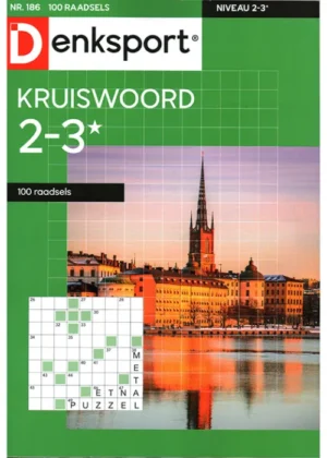 Denksport Kruiswoord 100 Raadsels - 186 2025