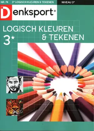 Denksport Logisch Kleuren en Tekenen - 74 2026