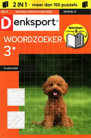 Denksport Woordzoeker Duobundel - 3* - 08 2026