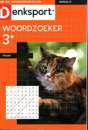 Denksport Woordzoeker Plezier - 667 2026