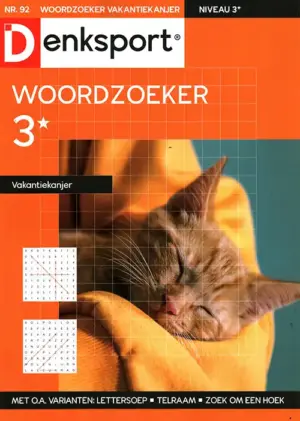 Denksport Woordzoeker Vakantiekanjer - 92 2026