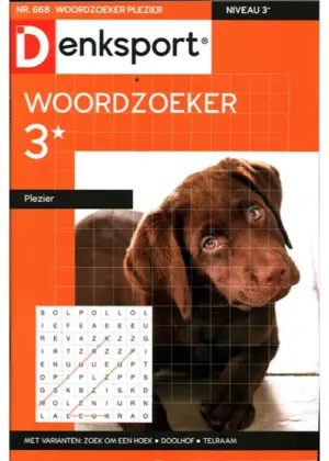 Denksport Woordzoeker Plezier - 668 2026