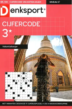 Denksport Cijfercode Vakantiekanjer - 108 2026