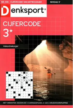 Denksport Cijfercode Vakantiekanjer - 109 2026
